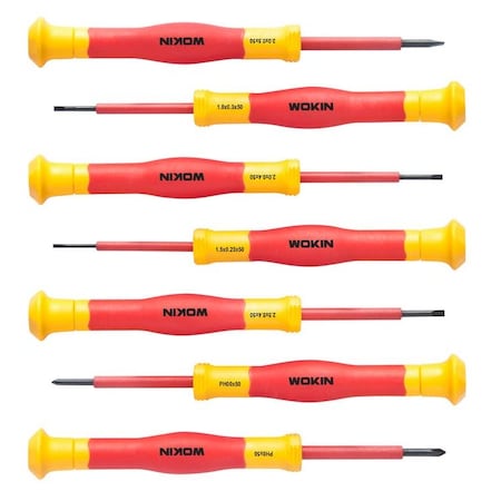 Wokin 7Pc Vde Insulated Precision Screwdriver Set Premium Line 562407